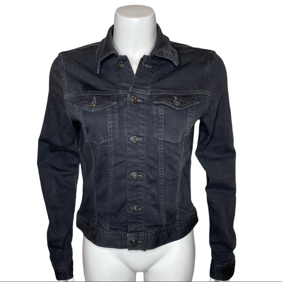 Ag Adriano Goldschmied Jackets & Blazers - AG Adriano Goldschmied The Robyn Denim Jean Jacket Faded Black L